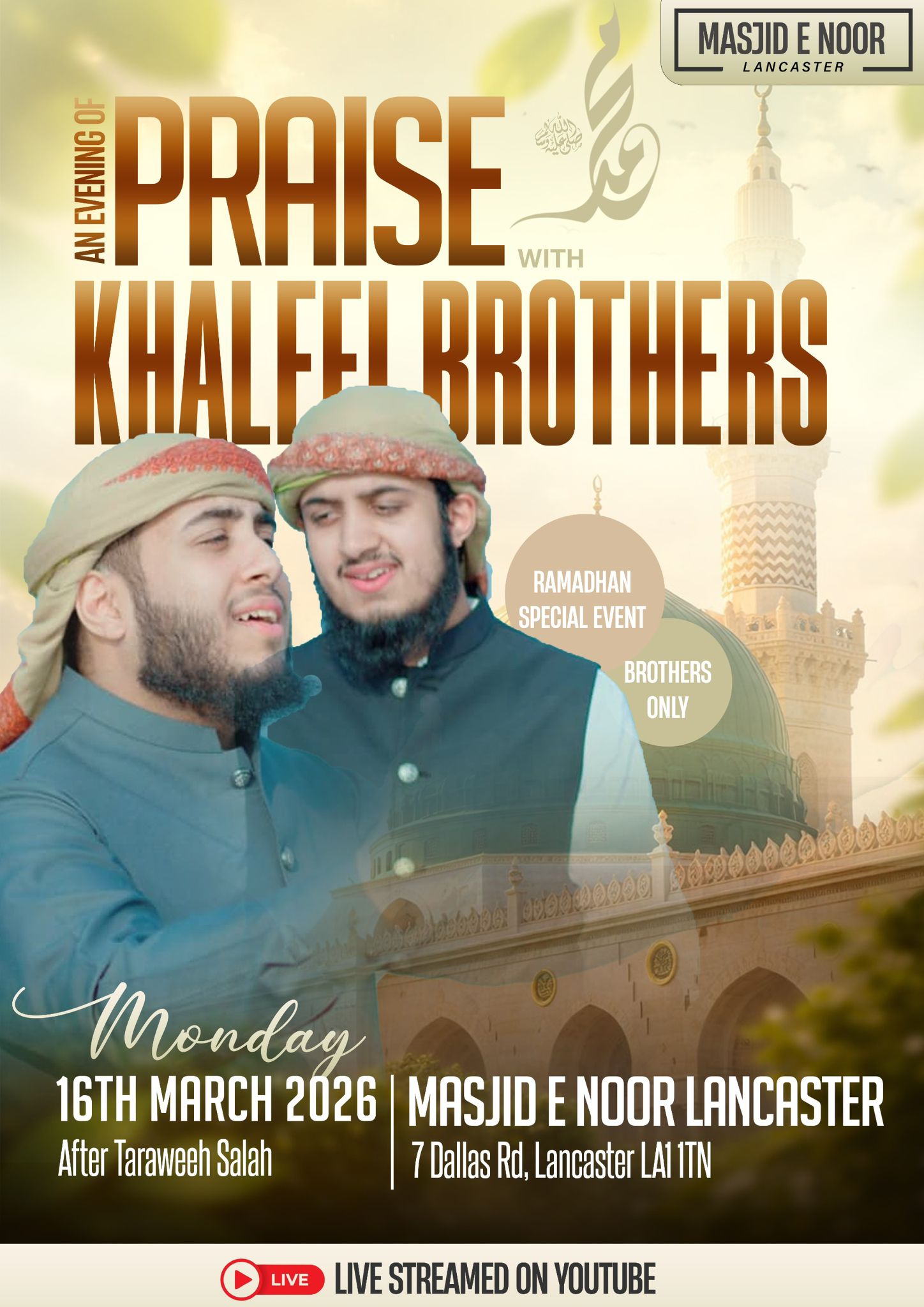 An Evening of Praise with Khaleel Brothers poster